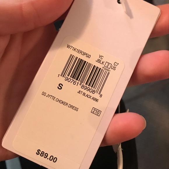 NWT Guess black mini choker dress - Picture 3 of 7